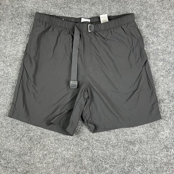 Columbia Shorts Mens L Gray Belted Outdoor Hiking Quick Dry Nylon Trail - Picture 1 of 9